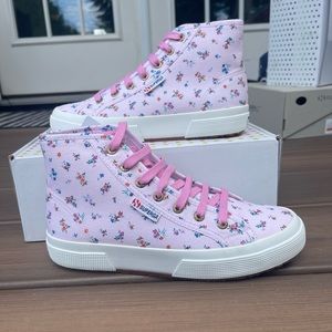 Brand new high top floral Superga